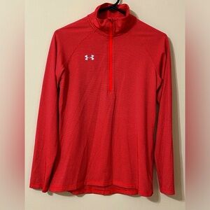 Under Armour Women Half-Zip Running Pullover Long Sleeve XS Loose fit Heat gear